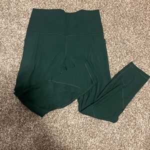 Athleta High-Waist Forest Green Leggings